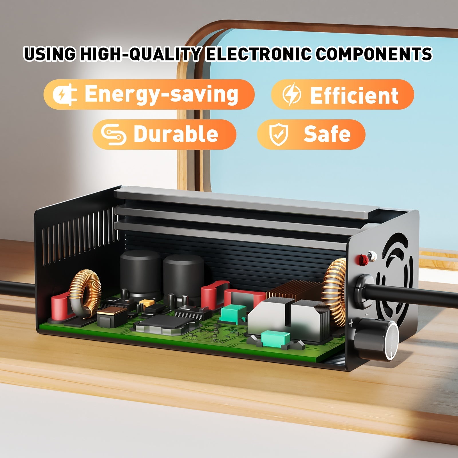 Suraziki 73V 1-8A current adjustable Lithium LiFePO4 Battery Charger for 64V(60V ) LiFePO4 battery, Golf Cart Trolling Motor RV Boat Battery Charger