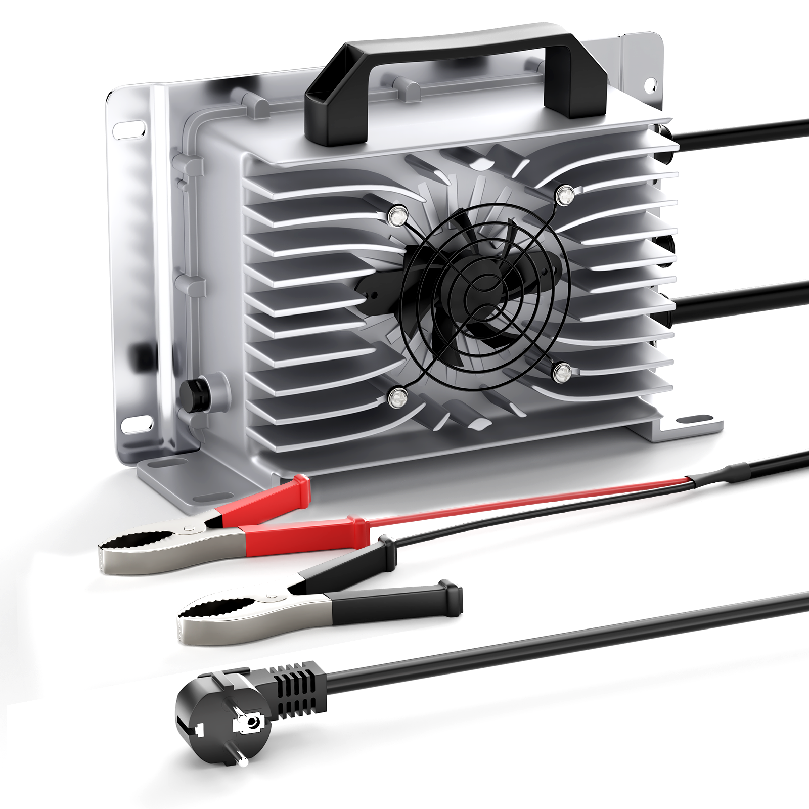 Carregador de bateria de lítio Lifepo4 Suraziki 54,75 V 30 A para 48 V 15S Bateria, à prova de água, carregador de ativação BMS 0V para autocaravanas, barcos, carrinhos de golfe, sistema de armazenamento de energia
