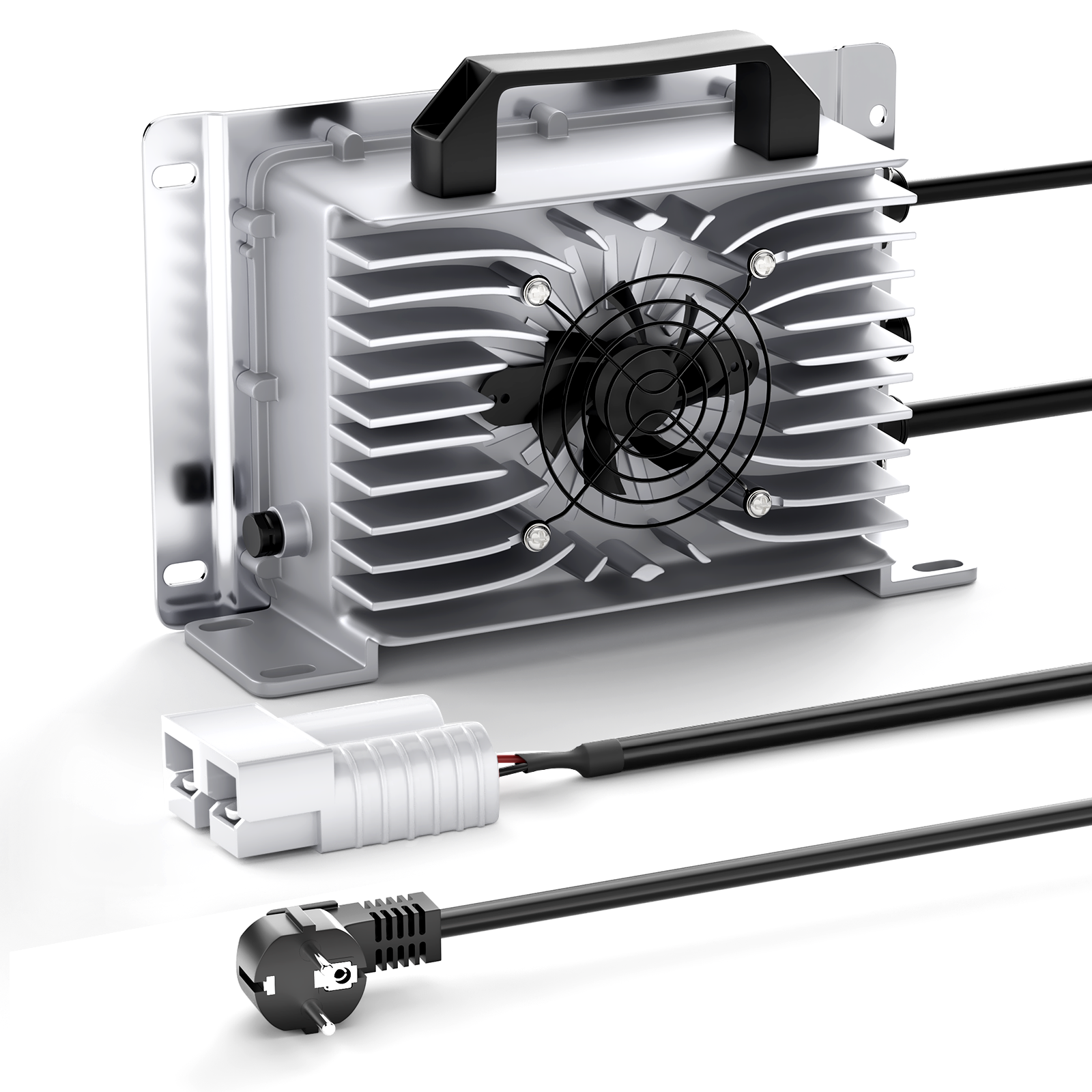 Carregador de bateria de lítio Lifepo4 Suraziki 54,75 V 30 A para 48 V 15S Bateria, à prova de água, carregador de ativação BMS 0V para autocaravanas, barcos, carrinhos de golfe, sistema de armazenamento de energia